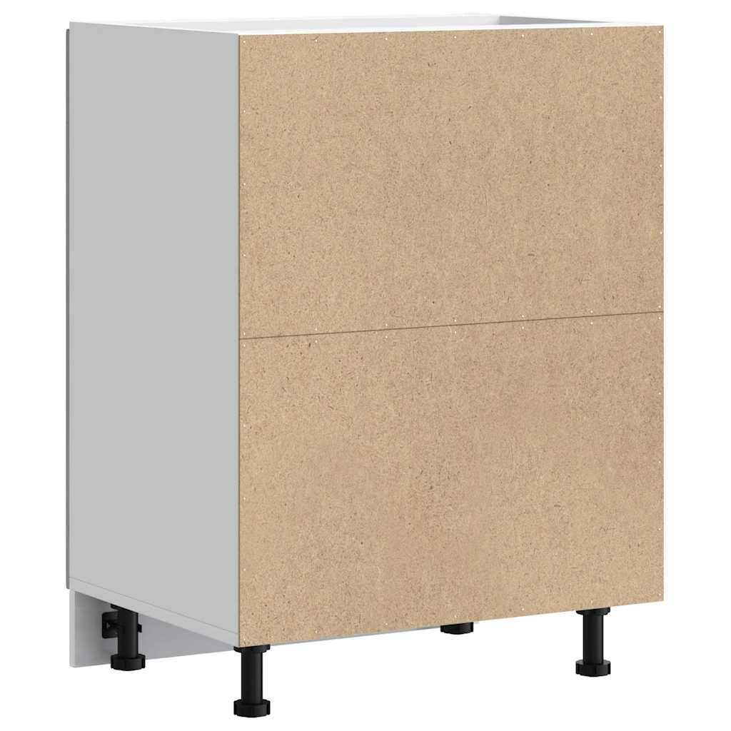 Lucca Under Sink Cabinet in Concrete Grey Particleboard