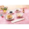 Saikaitoki Red Painting Variations Chrysanthemum Shape Small Plates Set 5