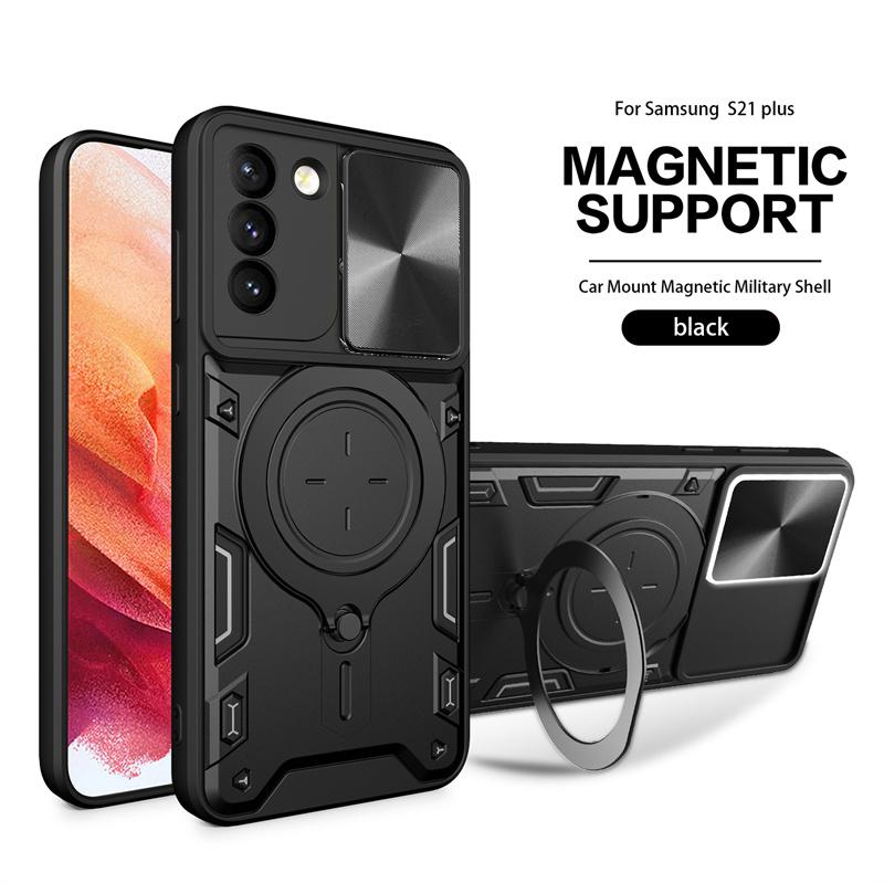 For Samsung Galaxy S21 Plus Case Shockproof Armor Magnetic Holder Ring Phone Cases For Galaxy S 21 FE S21 Ultra S21FE Back Cover