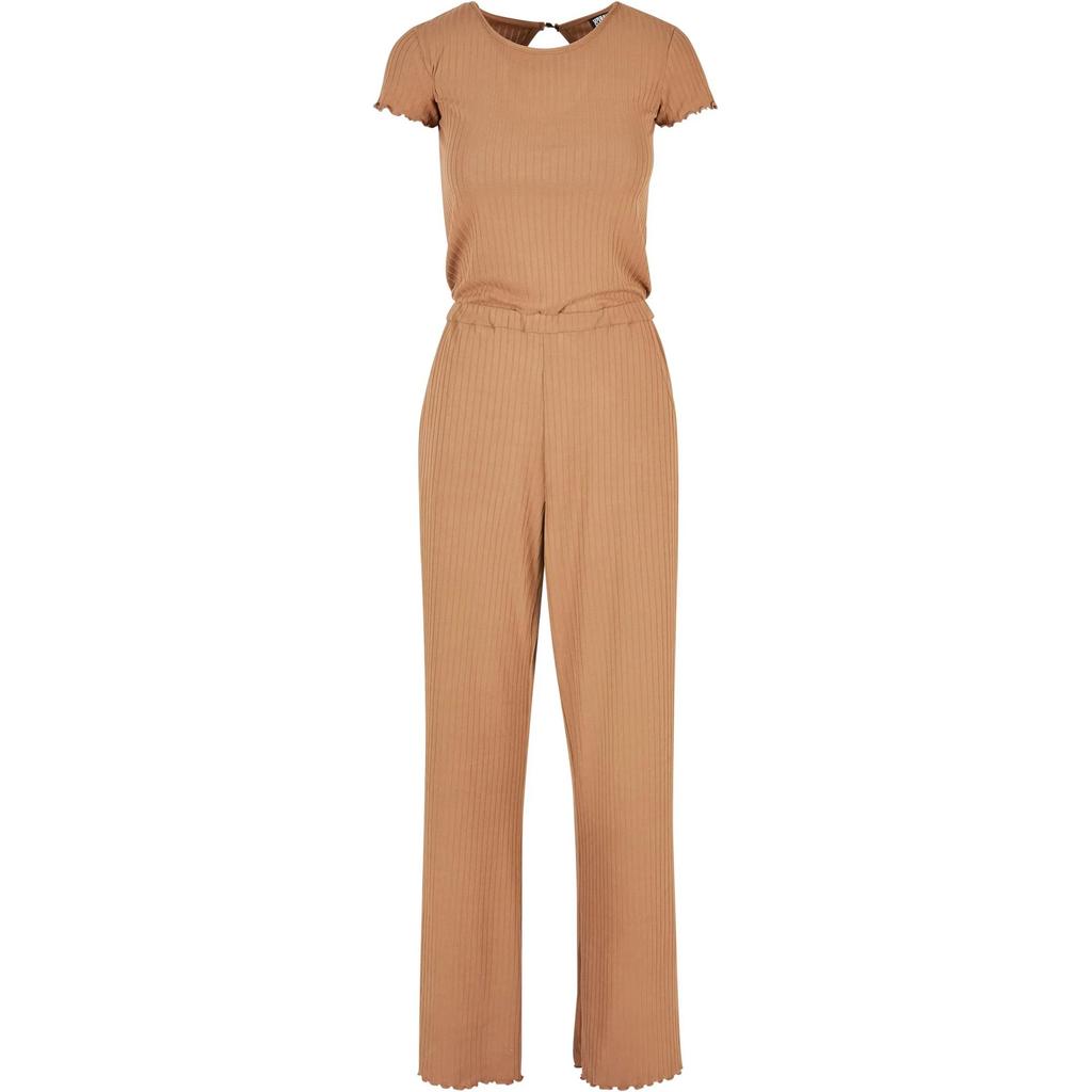 Urban Classics Womens/Ladies Ribbed Wide Leg Jumpsuit