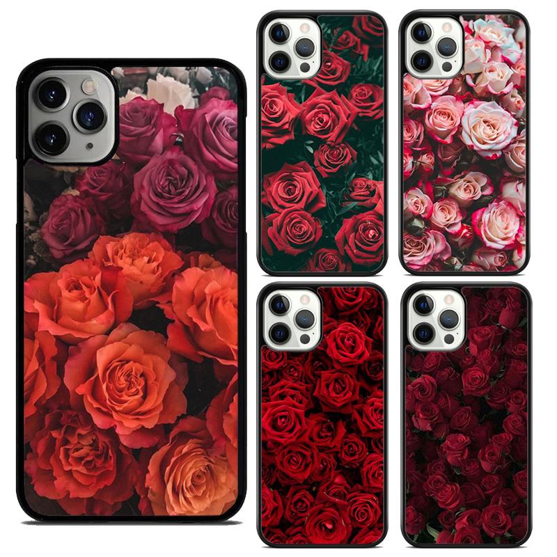 Чехол для телефона с цветком Красная Роза Для iPhone 17 Air 16 15 14 plus 12 13 pro max coque Оболочка Fundas