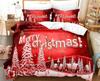 Christmas Quilt Cover Bedding Set Duvet Comforter Pillow Case Twin Queen King Double Full Single 3PCS Bedroom Decor Women Gift