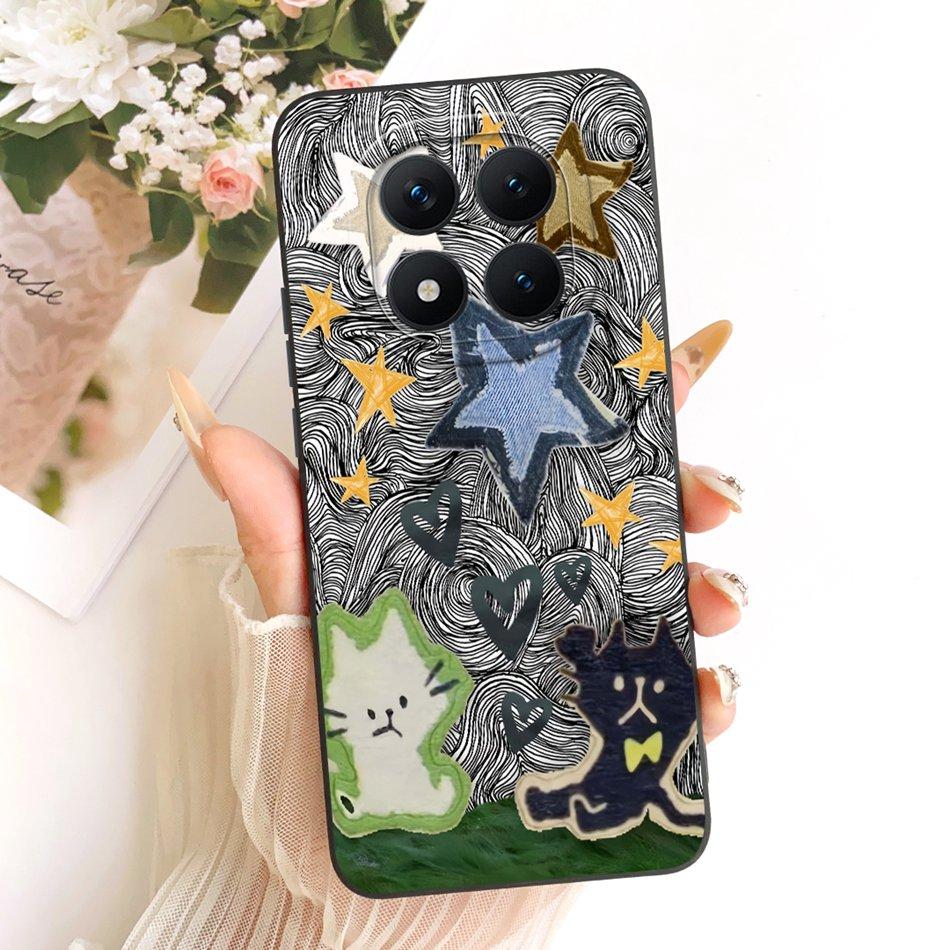 For Xiaomi Redmi Note 15 Pro+ 15Pro 5G Cute Cat Flower Cartoon Phone Case For Redmi Note 15 Pro Plus 5G Soft Silicone Bumpers
