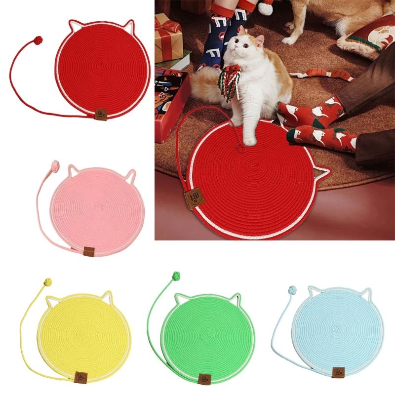 Reversible Cats Scratcher Mat Durability Indoor Grinding Claws Cats Training Toy for Cats Playtimes