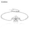 Линдон циркон браслет ювелирные изделия геометрические бусины браслеты-цепочки модный тонкий свадебный подарок для подруги женщин