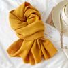 Korean Solid Color Scarf Light Luxury High Sense Versatile Imitation Cashmere Scarf Winter Long Scarf Shawl Scarf Wholesale