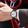 POEDAGAR Top Sports Fashion Men Clock Luminous Waterproof Chronograph Date Original Man Wristwatch Leather Men's Quartz Watches