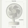 Plastic USB Rechargeable Fan Adjustable Height Desktop Fan New Mini Electric Fan  Summer
