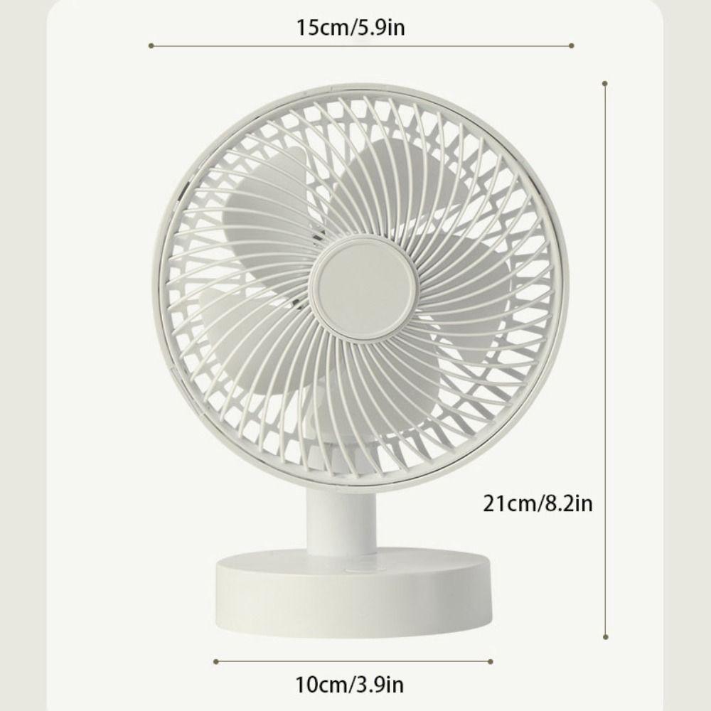 Plastic USB Rechargeable Fan Adjustable Height Desktop Fan New Mini Electric Fan Summer