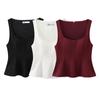 2025 Women's Spring Slimming Elastic Vest with Short Skirt Hem Style