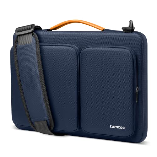 tomtoc 360deg Shockproof 16 inch MacBook Pro M5/M4/M3/M2/M1 Pro/Max 2026-2019 Compatible Laptop Bag 15-16 inch Computer Case Shoulder Bag Briefcase