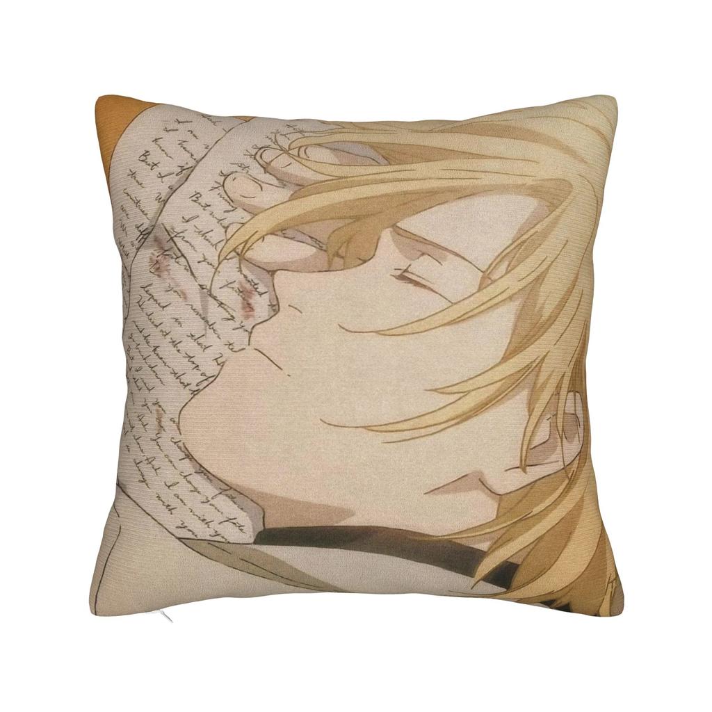 Декоративные наволочки Банановая рыба Аниме Аксессуары Постельная Подушка Чехол Наволочка Молния Много Размеров