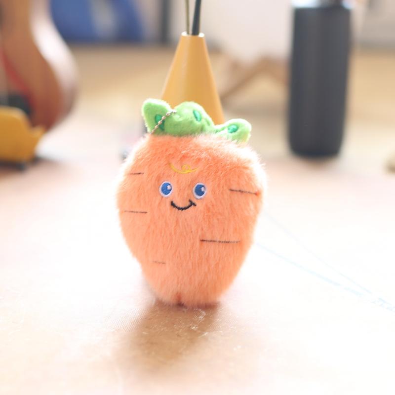 Cute Mini Charming Plush Fruit And Vegetable Keychain With Ultra Soft Texture For Kids