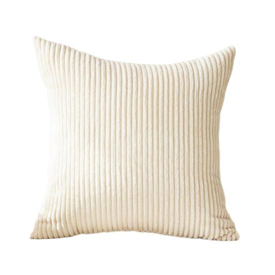 Плюшевая наволочка с полосатой текстурой, однотонная наволочка для украшения дивана, наволочка для подушки для гостиной, спальни, наволочка для подушки на сиденье автомобиля