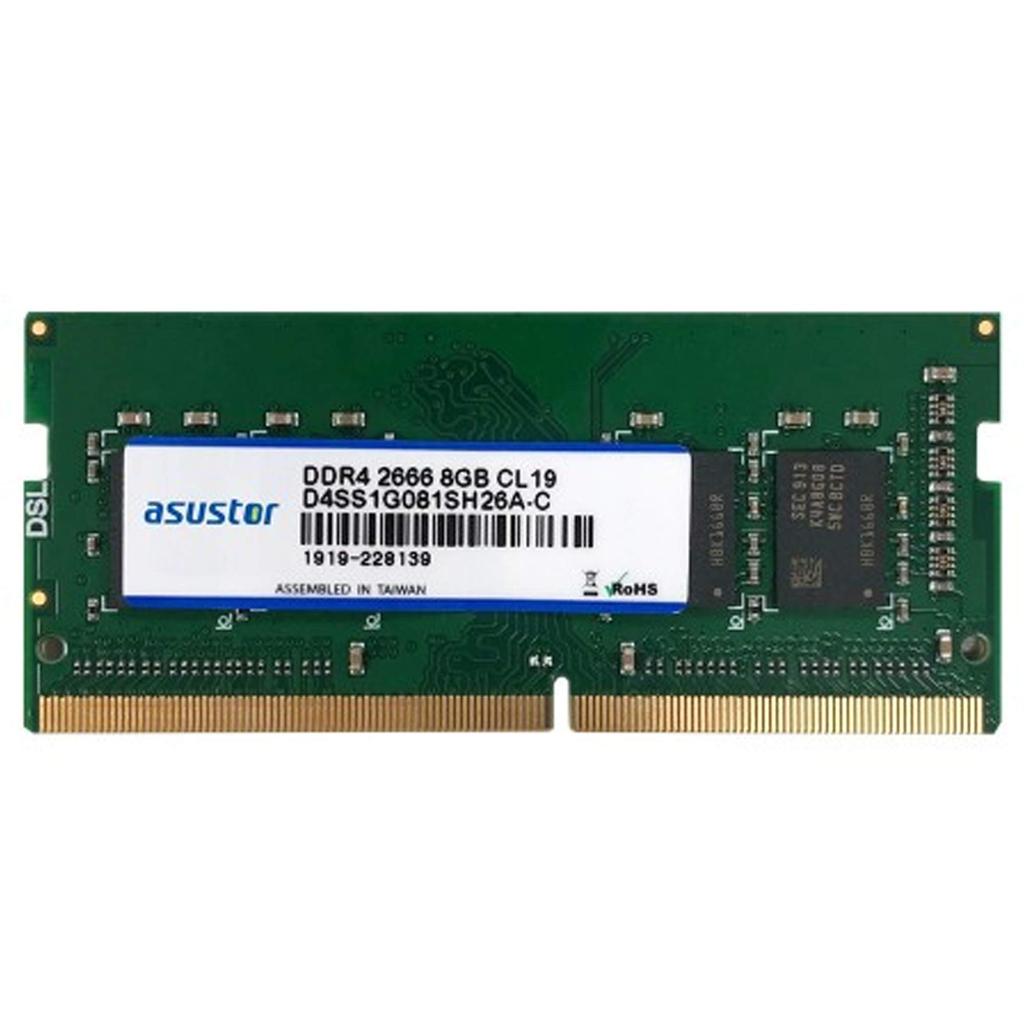 ASUSTOR NAS Расширение памяти 8 ГБ DDR4 260-контактный SODIMM RAM Для гарантии AS-8GD4 AS6508T/AS6510T 3 года