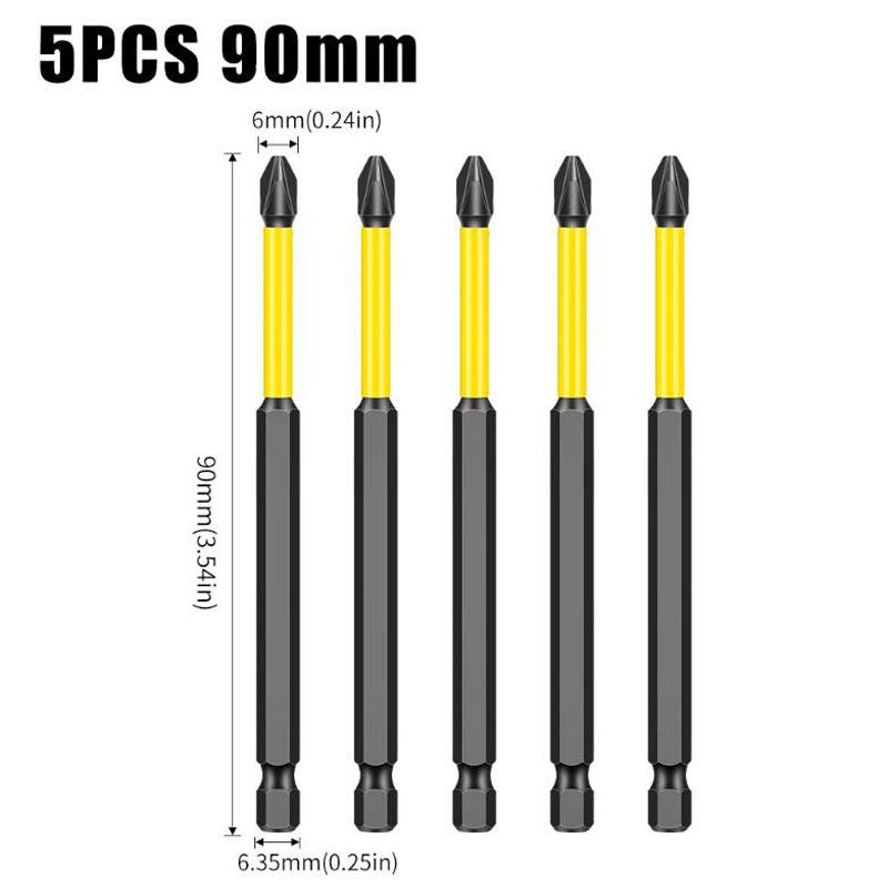 S2 Крестовая магнитная головка бита электрическая дрель электрическая отвертка головка бита высокая твердость нескользящая крестовая головка бита инструменты