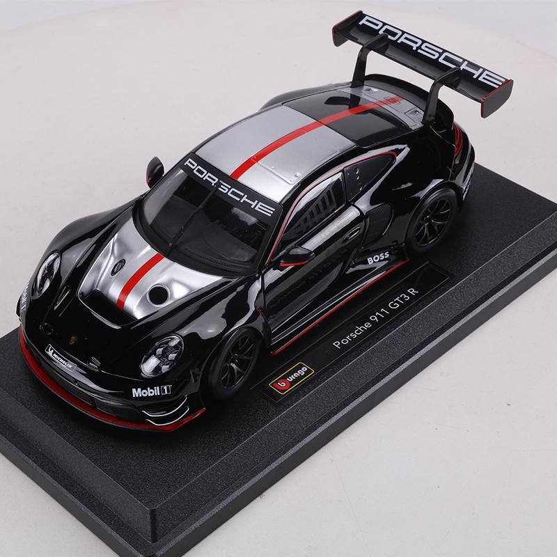 AABKQ1 Burago 1:24 Porsche 911 GT3 R Die-cast alloy simulation car model toy