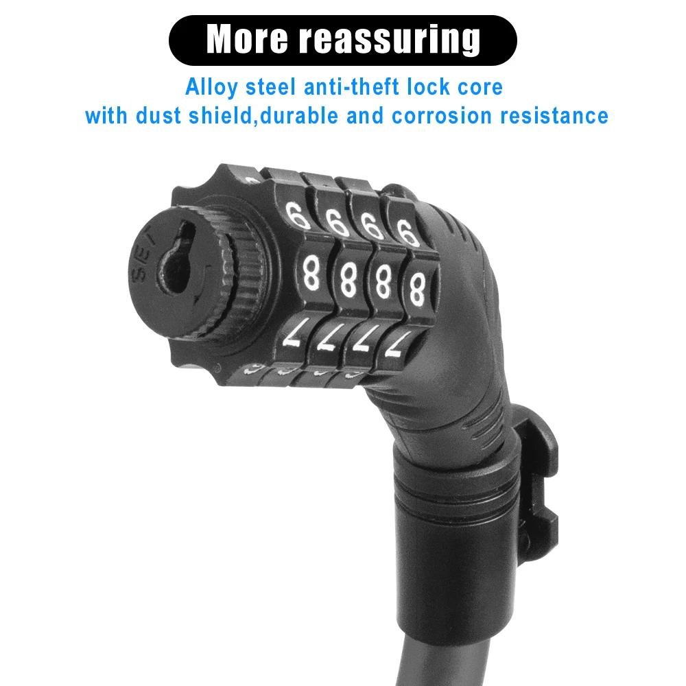 Anti-Theft Ideal Locks 4 Digit Code KickScooter Password Lock for Segway Ninebot ZT3 G2 G30 F2 E2 Electric Scooter Parts