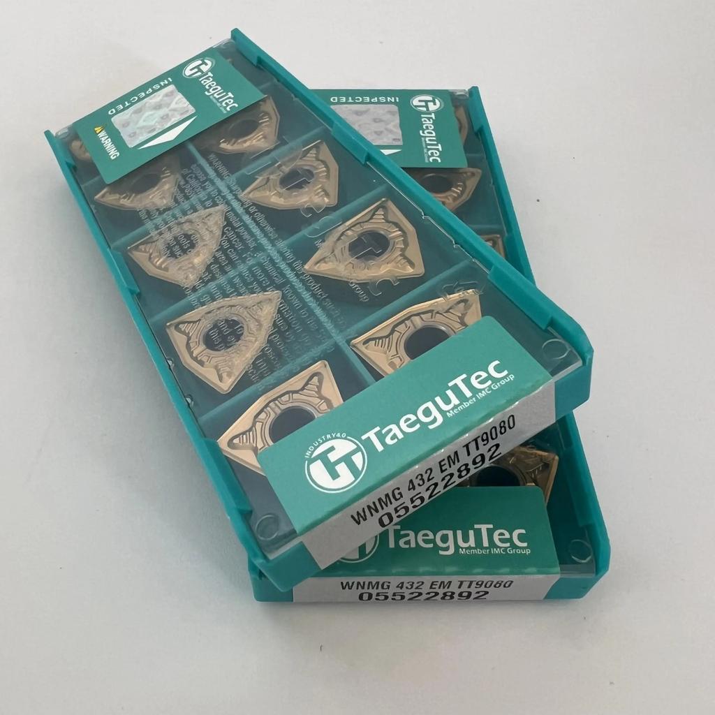 TaeguTec / WNMG080404EM TT9080/WNMG080408EM TT9080 / Carbide Blades 10 Pieces