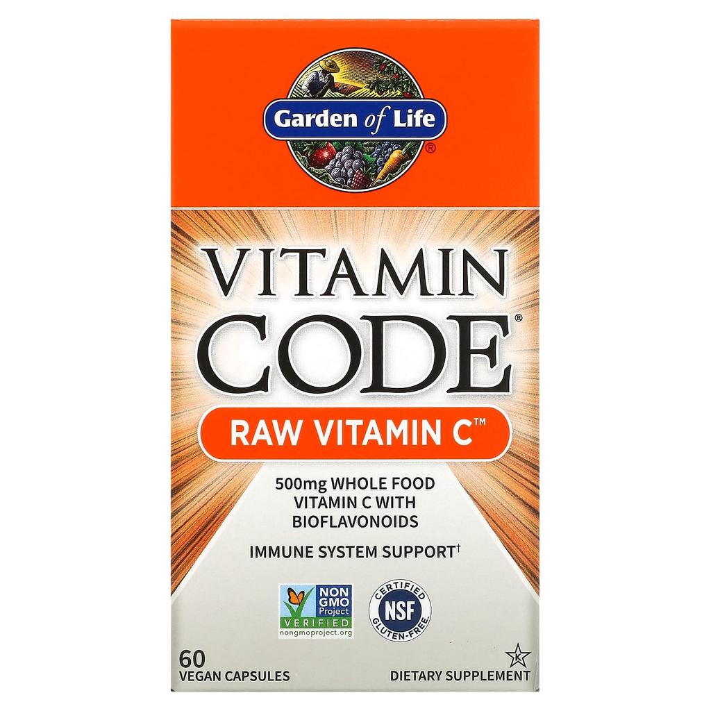 Vitamin Code, Сырой витамин C, Веганские капсулы 60