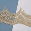 Золотое кружево на косточках, вышитое свадебное платье, детские модные аксессуары, ювелирные изделия для фаты ручной работы, ширина 17 см