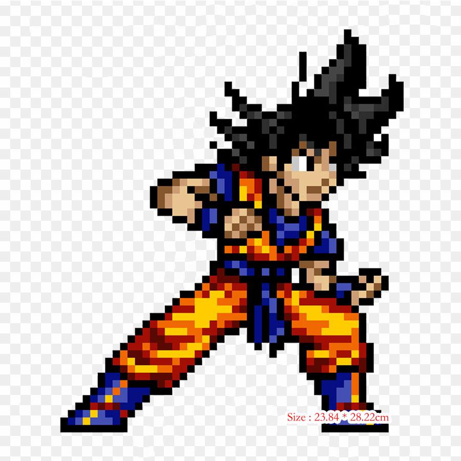 Patches For Clothes Bag Iron On Thermal Stickers Goku Oozaru Goku Vegeta Pattern Washable Heat Transfer