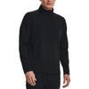 Under Armour Однотонная тренировочная футболка с длинным рукавом и застежкой-молнией 1/4, черная, для мужчин 1379673-001