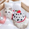 New Cat Clothes Spring and Summer Three-dimensional Fruit Thin Breathable Small Suspender Cat Bipeg Dog Pet Clothing