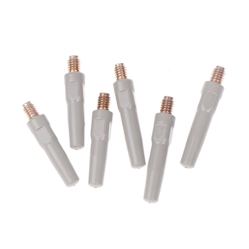 2 шт./компл. 15Ak сварочные контактные наконечники новое защитное покрытие 25 мм M6 газовый наконечник сопла 0,8–1,2 мм Mig сварочная горелка детали сварочного инструмента