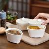 Ceramic Steamed Egg Bowl Household Steamed Chicken Egg Soup Special Tableware with Lid Stewed Egg Cup Small Auxiliary Food Bowl