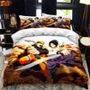 Пододеяльник наволочка наруто аниме постельное белье для девочек-подростков модный двуспальный размер квин декор для спальни подарки