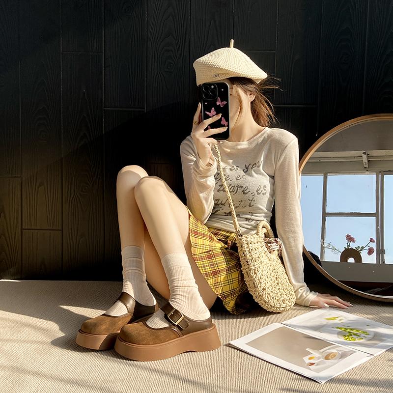 Модные винтажные женские удобные мюли на платформе CRLAYDK с регулируемой пряжкой, шлепанцы слипоны с закрытым носком, повседневная обувь для ходьбы для леди