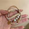 2025 Popular Retro Hand-Woven Chinese Bracelet: Women's Stone Mountain Jewelry