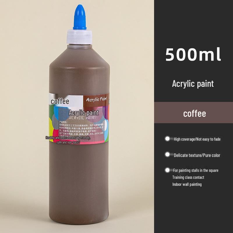 Водостойкая акриловая краска 500 мл - Долговечная, идеально подходит для росписи соломенной шляпы, керамических и гипсовых кукол