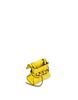 Moschino Tie Me Printed Crocodile Mini Keyring Bag Yellow