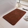 Fleece Engraving Bathroom Thickening Mat Bath Non-slip Carpets In Wash Basin Bathtub Side Floor Rug Shower Room Doormat Memory Foam 3D Pad