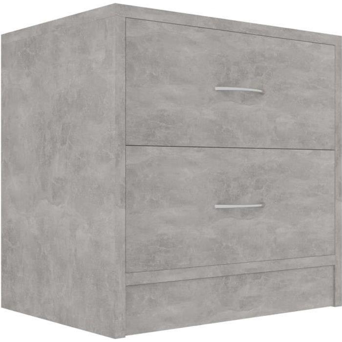VidaXL Bedside Table Concrete Grey 40 X 30 X 40 Cm Chipboard