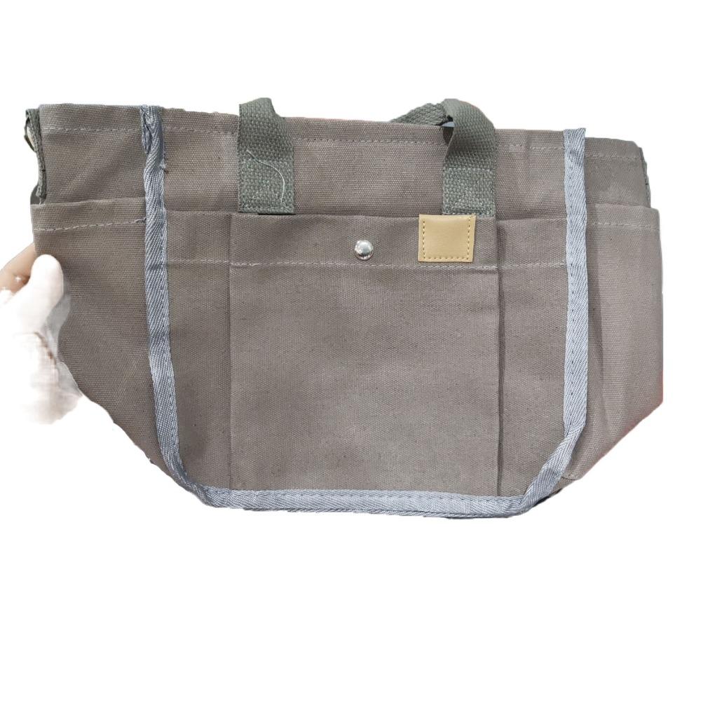 Сумка через плечо в японском стиле на молнии, ручная сумка-тоут однотонного цвета, холщовая сумка на плечо, для студентов