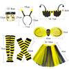 Tutu Skirt Bumblebee Costume Striped Knee Stocking Honey Bee Costume Bee Costume Set  For Women