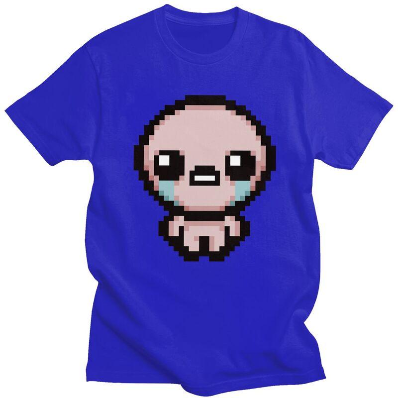 Пользовательская крутая пиксельная футболка The Binding Of Isaac для мужчин, с коротким рукавом, 100% хлопок, футболка для отдыха, уличная футболка