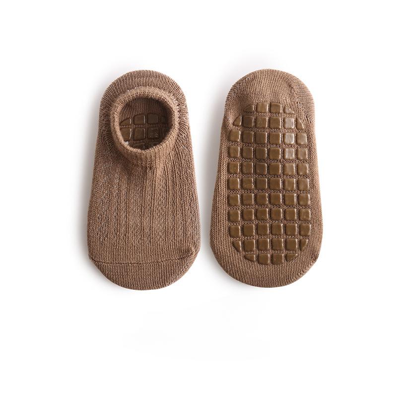 0-5 лет Хлопковые детские сетчатые носки Тонкие детские нескользящие напольные носки Короткие носки для малышей