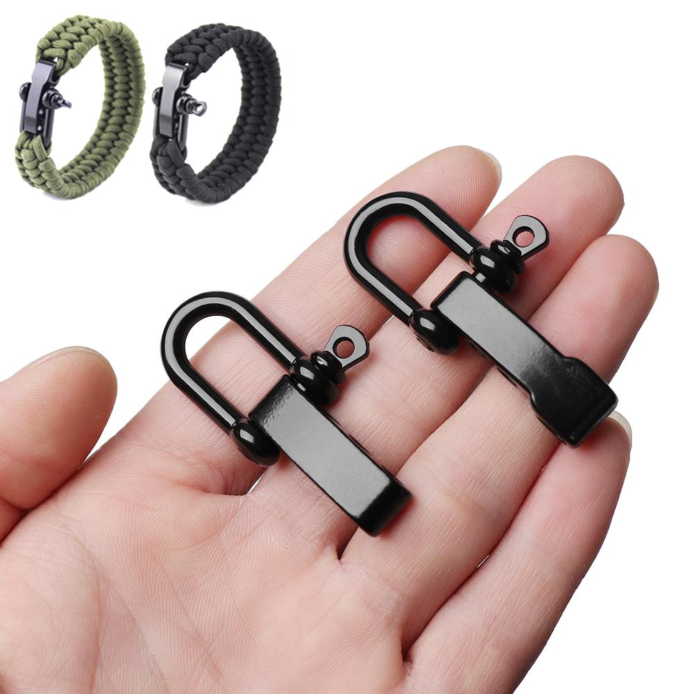 Pin Paracord Bracelets accessories Bracelet Buckles U-Shaped Shackle Buckle Survival Rope Paracords