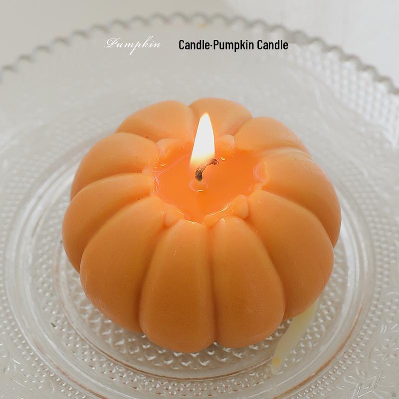 Pumpkin Scented Candle: Holiday & Birthday Gift, Party Favor, Home Decor, Photo Prop