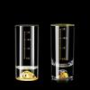 100ml Thick Bottomed Whiskey Glass 2pcs Sets Baijiu Mug Classic Gold Foil Vodka Glass Luxury Spirits Cup with Golden Scale Lines