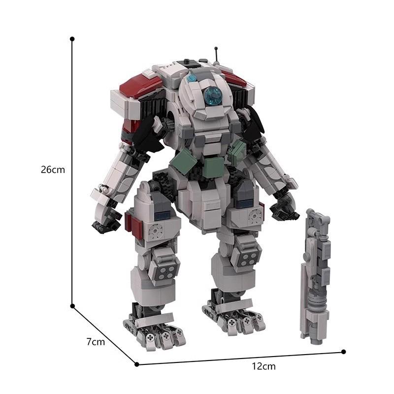 Bricks Compatible Creative Flame Titan Mech Creative Titanfall 2 Building Blocks