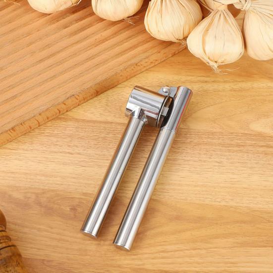 Пресс для чеснока из нержавеющей стали, ручная мясорубка с эргономичной ручкой, не ржавеющий измельчитель чеснока для кухни, ресторана