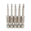 5Pcs Magnetic Triangle Head Screwdriver Bits Steel 1 4in Hex Shank Alloy 50mm