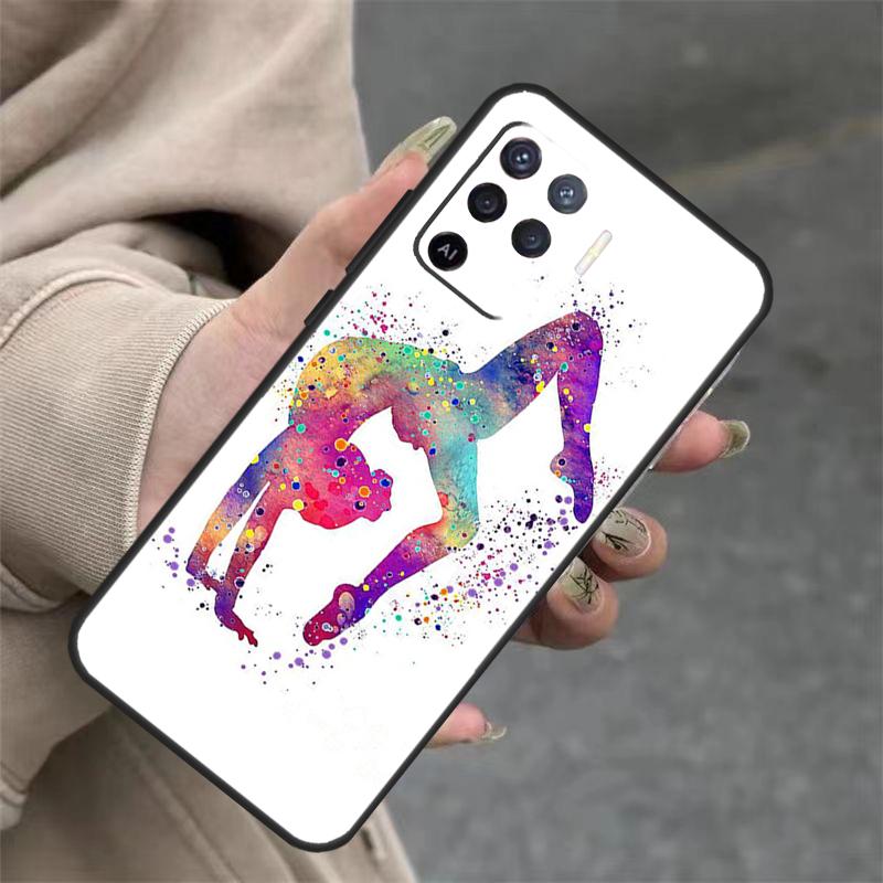 Чехол "Люблю гимнастику" для OPPO A96 A76 A16 A98 A78 A58 A5 A9 A15 A17 A77 A52 A72 A53S A57S A54 A74 A94