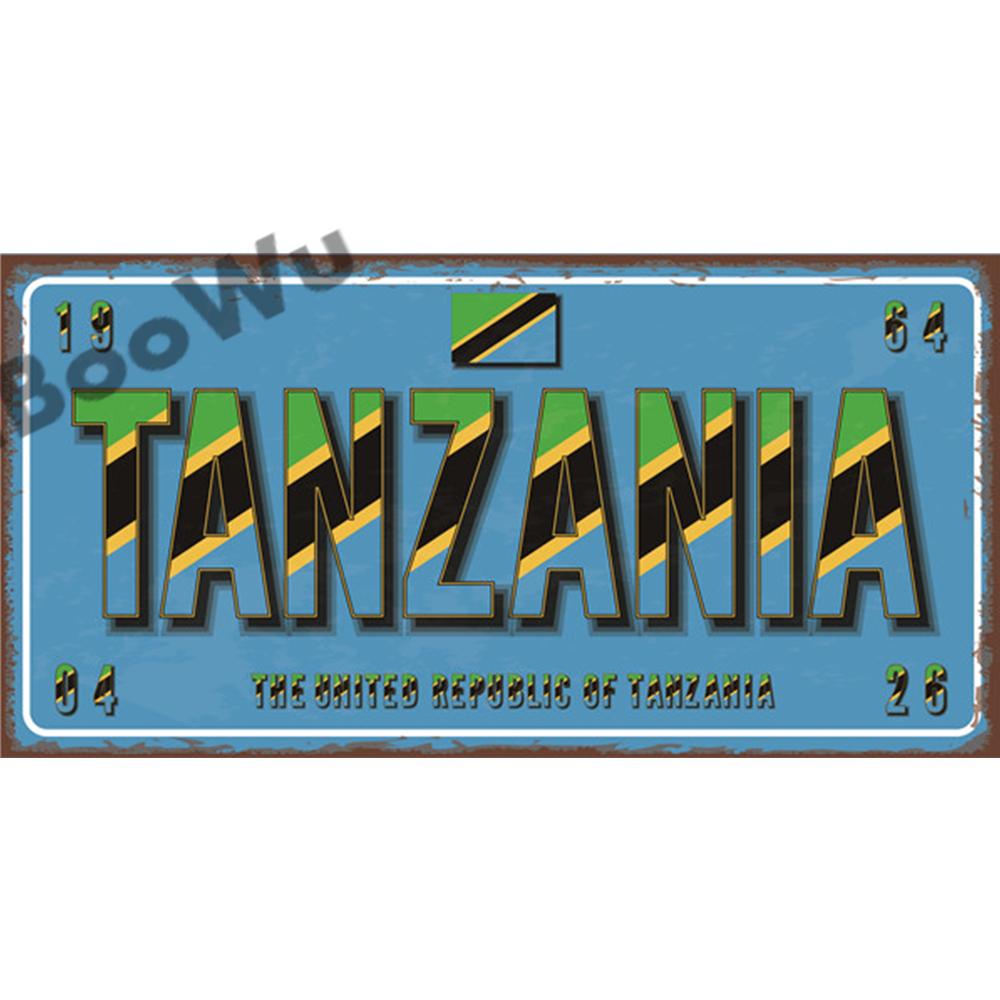 Африканские страны Название и Флаг Тарелка Плакат Винтажный Домашний Декор Ретро Металлические Жестяные Вывески Паб Автомобиль Гараж Настенное Искусство Декор