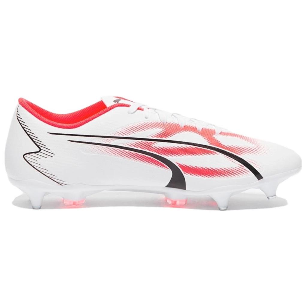 Puma Ultra Play Mxsg Мягкие Удобные Футбольные Бутсы Мужские Футбольные Бутсы Бело-Красные 107525-01